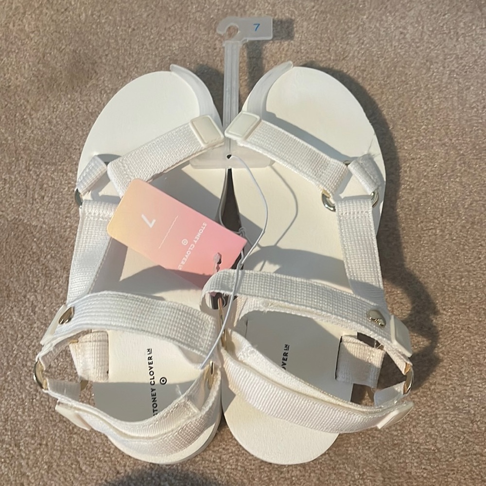 Stoney Clover Lane x Target White Sandals
